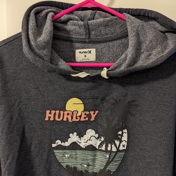 Hurley Pullover Hoodie - Dark Grey - Picture 3 of 5